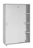 Möbelpartner Manni Aktenschrank, lichtgrau, ca. 100,0 x 39,5 x 152,8 cm