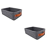 Cabilock 2 Stück Aufbewahrungskorb C-Faltung Handtücher Desktop-Dekoration Zeitschriften-Aufbewahrungsbox Schmutzige Wäsche Sortierer Kinderhandtücher Kleidung Spielzeug