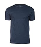 True Classic Tees Premium Herren T-Shirts - Classic Crew T-Shirt, Premium Fitted Herren Shirts, Größe S bis XXXL, Marineblau, L