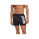 BOSS, Herren Badeshorts Octopus, Black, M