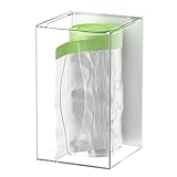 FEMELI Müllbeutelhalter-Spender, Wandhalterung, Acryl-Lebensmittelbeutelspender, Rollenhalter für Küche, Kunststoffbeutel-Organizer für Müllsäcke unter der Spüle, transparent