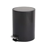 EYCIYC Pedal-abfallkorb, Edelstahl-abfallbehälter Mit Pedal, Deckel Und Kunststoff-eimereinsatz, Runder Metall-abfallbehälter Für Badezimmer, Küche Und Büro, 6 L/8 L/14 L(Size:8L,Color:E)
