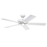 Westinghouse Lighting Deckenventilator, Ausführung in Weiß mit Wendeflügeln in Weiß/Weiß mit Rattan, 7826940
