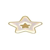 MOKLMD 38w Gold Star Shape Lamp Body Unterputz-Deckenleuchte, Side Glow Creative Warm Shape Deckenleuchte, Cartoon-Stil Dimmbare Deckenleuchte, für Kinderzimmerleuchten