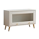 TAUODUYY Aufbewahrungsschrank, freie Kombination Esszimmer-Sideboard, Schlafzimmer-Eck-Freizeitschrank, E1-Grad-Panel-Wohnzimmer-Vitrine (Farbe: A (mit Bodenfüßen), Größe: 80 cm)