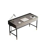 Schreibtisch Heller, luxuriöser Rock-Schiefer-Schreibtisch, moderner, einfacher Schreibtisch, PC-Desktop-Tisch, Studentenheim, Schlafzimmer, Schreibtisch, graue Werkbank PC Tisch ( Size : 120*50*75cm