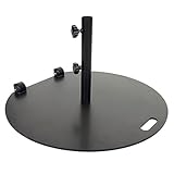 Sonnenschirmständer HWC-A33, Schirmständer Sonnenschirmfuß Sonnenschirmhalter, rollbar, Metall, 22kg Ø 69cm - schwarz