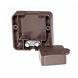 Türkontaktschalter Schrank Schalter Kontaktschalter 2A 250V Truhenschalter Türschalter für Möbeltür Möbelschalter Taster Lichtschalter Lampenschalter | braun