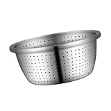 BESTonZON Durchschlag Klein 304 Sieb Schüssel für Cm Lebensmittel Multifunktion Größe Sieb Halter S Abfluss Waschen Außenbecken Oder Abtropffläche Küche Reis Durchmesser Reissieb 20 Cm