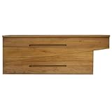 Badunterschrank Clara aus Teakholz hängend Breite vom Unterschrank 140 cm