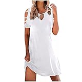 Topassion Kleider Damen, Partykleid Damen Charme Drucken Summer Dress Trachtenkleid Damen Strandkleid Damen Große Größen Damen Kleider Elegant Festlich Klassische Ballkleid Vintage Clothes