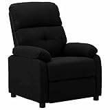 YUMENG Liegesessel, Relaxsessel, Kinosessel, Fernsehsessel, Ohrensessel, Recliner Chair, TV-Sessel, Living Room Chairs, Schwarz Stoff