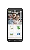emporiaSMART.4 | Seniorenhandy all carriers, 4G VoLTE | Senioren Smartphone ohne Vertrag | Mobiltelefon mit Notruftaste | 5-Zoll-Display | Android 10 | 13 MP Kamera | Schwarz