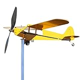 Flugzeug-Windspiel | Gartenwindspiele | Windskulpturen und Spinner aus Metall für Gartendekoration | Windmühle Flugzeug Wetterfahne