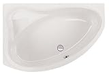 Aqualuxbad Badewanne Wanne Raumspar Schürze Eckbadewanne Acryl Rechteck 140x96cm Linke Variante, Schürze:mit Schürze. Links