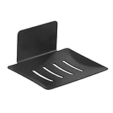 Seifenhalter ohne Bohren Edelstahl selbstklebend，Seifenhalter für die Dusche, Wand Montage 3M Klebepad Seifenablage Seifenschwammhalter zur Wandmontage, Seifenschale, Edelstahl-Seifenschalenhalter