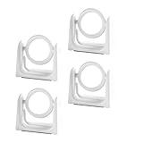 BESPORTBLE 4 stücke Vorhang Stange Halterung Drapierung Haken Halter 360 ° Rotierenden Vorhang Stange Unterstützung Aufhänger Für Home Küche Regal Schrank Dusche Wand Fenster Zimmer
