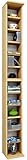 VCM 24003 Regal DVD CD Schrank Rack Aufbewahrung Holzregal Standregal Möbel Anbauprogramm Buche 'Bigol', 21 x 20 x 183