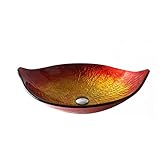 Waschbecken Waschbecken aus gehärtetem Glas, Badezimmerwaschbecken, Hotel-Kunstbecken, Aufsatzwaschbecken, kleines Badezimmer-Aufsatzwaschbecken Schiff Vanity Sink Bowl Becken ( Color : Sink only )