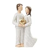 Hobbyfun Dekofigur modern Paar mit Herz, ca. 8,3cm
