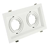 Veemoon 1 Stück Strahlergehäuse Led-Strahler Deckenleuchte Led-Lichtsockel Strahler Zierring Deckenfluter Strahler Montagerahmen Deckenlampe Montageschale Deckenleuchte