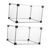 Cabilock 2 Stück Box Sneaker Display Box Faltbares Schuhregal Basketball Sneakers Eingangsbereich Schuhaufbewahrung Bank Sneaker Schrank Transparente Schuhbox Sneaker Box Organizer Schuhe
