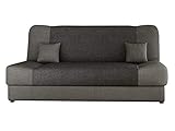 Schlafsofa Jonas, Sofa mit Bettkasten und Schlaffunktion, Bettsofa, Dauerschläfer-Sofa, Schlafcouch, Materialmix, Couch vom Hersteller, Wohnlandschaft (Lux 05 + Lux 06)