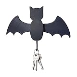 2 Stück Fledermaus Schlüsselhalter Schlüsselhaken Wandmontage Fledermaus Dekorative Schlüsselring Schlüsselhalter Schlüsselhalter Wandhalterung Organizer Regal