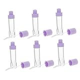 GLSTOY 6 Stück Leere Tube Runder Lippenglasur Rosa Lipgloss Lip Smackers Lipgloss Mini-Kunststoffbehälter Leere Lipgloss-Behälter Diy-Lipgloss-Tube Leere Lipgloss-Flaschen