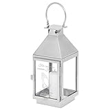 Geschenke 24 Personalisierte Grablaterne mit Gravur I Stilvolle Grablaterne Friedhof und Urnengrab I 36cm I Hände I Witterungsbeständig Outdoor und Indoor I Grabdekoration wetterfest
