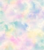 Rasch Tapete 818017 - Bunte Vliestapete mit Wolken in Blau, Pink, Grün und Blau