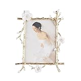 Bilderrahmen/Bilderrahmen Familie Einzigartige kreative Bilderrahmen Retro Gold Moderne Home-Office Schlafzimmer Kreative Metall Bilderrahmen Ornament Rahmen (Größe: 7 Zoll) Good