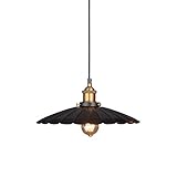 AOKLEY Hängeleuchte Retro Restaurant Restaurant kreative kleine schwarze Regenschirm Rock Hängelampe Store Dekoration Lampe Kronleuchter Pendelleuchte