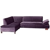 Max Winzer Ecksofa Links mit Sofa 2,5-Sitzer rechts Terrence Samtvelours Purple