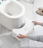 AAHIFIT Töpfchen Hocker Toilettenhocker Fußstütze Hocker faltbar Pottystep Hocker Hocktoiletten, Anti-Rutsch-Massagerolle 7' (blau)