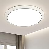 JDONG 24W Deckenlampe 4000K Neutralweiß Runde Modern Badezimmer LED Deckenleuchte IP44 Wasserdichte ideal für Bad Schlafzimmer Küche Wohnzimmer Flur Balkon Keller Ø37CM