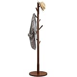 VALTEV Garderobenständer für den Eingangsbereich Massivholz Mantel Rack Schlafzimmer Kleidung Rack Home Kreativer Aufhänger Garderobenständer Mützenbügelhalter