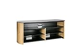 QJYNS Tv-Ständer Schrank Einheit Helle Eiche Holzfurnier Finewoods Soundbar 1350 Mm Wohnzimmer/Schlafzimmer