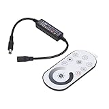 Demeras Mini-RF-Fernbedienung, kabellose Mini-Fernbedienung DC 5–24 V, 4 Helligkeiten für Nachttische
