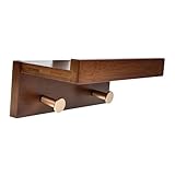 TOPBATHY Makramee-Regal Zum Aufhängen An Der Wand Aufbewahrungsregale Aus Holz Bücherregal Aus Holz Rustikale Wandregale Aus Holz Schlüsselhalter Für Wandleiste Ausstellungsregal
