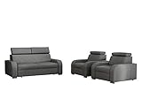 Mirjan24 Sofagarnitur Apollo 3+1+1, Sofa + Zwei Sessel, Couch, Polstersofa, Fernsehsessel, Polstergarnitur Couchgarnitur Sessel, Sofa, Polstersessel (Crown 18)