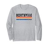 Zeigen Sie Ihren Northville, MI Heimatown Pride mit diesem Retro 70er Jahre Langarmshirt