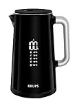 Krups BW8018 Smart'n Light ElektrischerWasserkocher | Temperatureinstellung | Tee | Digitalanzeige | 30Min.Warmhaltefunktion | Auto-Off | 1800W | 1,7L Fassungsvermögen | Doppelwandkonstruktion