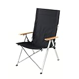 Klappstühle Camping Campingstuhl Outdoor-Klappstuhl Dreifach Verstellbarer Stuhl Mit Langer Rückenlehne Outdoor-Camping-Liege-Picknick-Strand-Entspannungsstuhl Angelstuhl Camping Stuhl ( Color : Nero