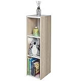 Iris Ohyama, Aufbewahrungsmöbel, Bücherregal, 3 modulare Regale, Modern, Design, Büro, Schlafzimmer, Wohnzimmer - Space Saving Shelf - UB-9025 - Hellbraun