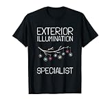 Weihnachtsbeleuchtung, Dekoration für Außenbeleuchtung, Experte T-Shirt