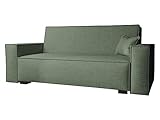 Mirjan24 Sofa Viva Vox IV mit Schlaffunktion, 4 Sitzer Polstersofa mit Bettkasten inkl. Kissen, Schlafsofa, Bettsofa, Sofagarnitur, Farbauswahl, Wohnlandschaft (Neve 34)