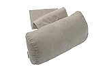 Finlandic luxuriöse Orthopädische Nackenkissen von hoher Qualität - Nackenkissen fur Fernsehsessel - Hellbraun Beige - Nackenkissen mit Kontragewicht und auf jedem Sitz verwendbar