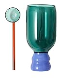 wrtgerht Hochwertige Becher, Becher aus hochwertigem Borosilikatglas, farbenfrohes SpooSet, mundgeblasene, hochtemperaturbeständige Wasserbecher aus Glas Küchengeräte (Color : Green, Size : 350ml)