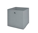 Möbel Akut Faltbox 4er Set in Schlamm grau, Aufbewahrungsbox für Raumteiler oder Regale